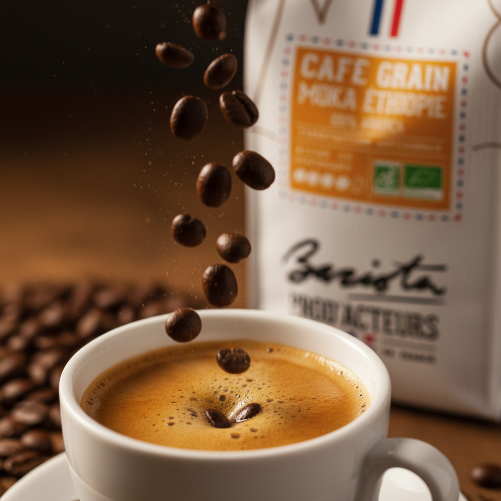 Café Barista Prod'Acteurs avec expresso crémeux