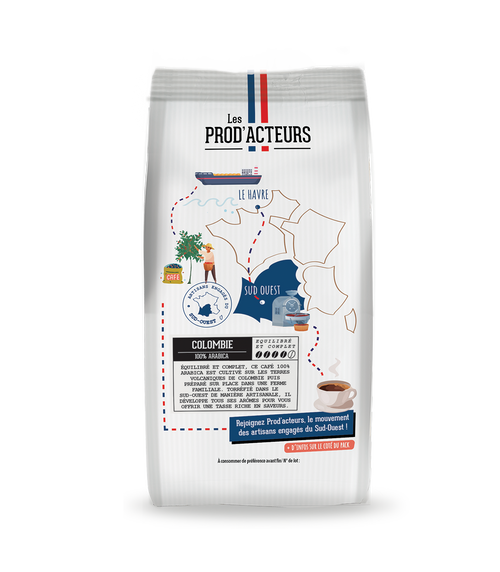 Café Colombie Bio — 100% Arabica en Grains