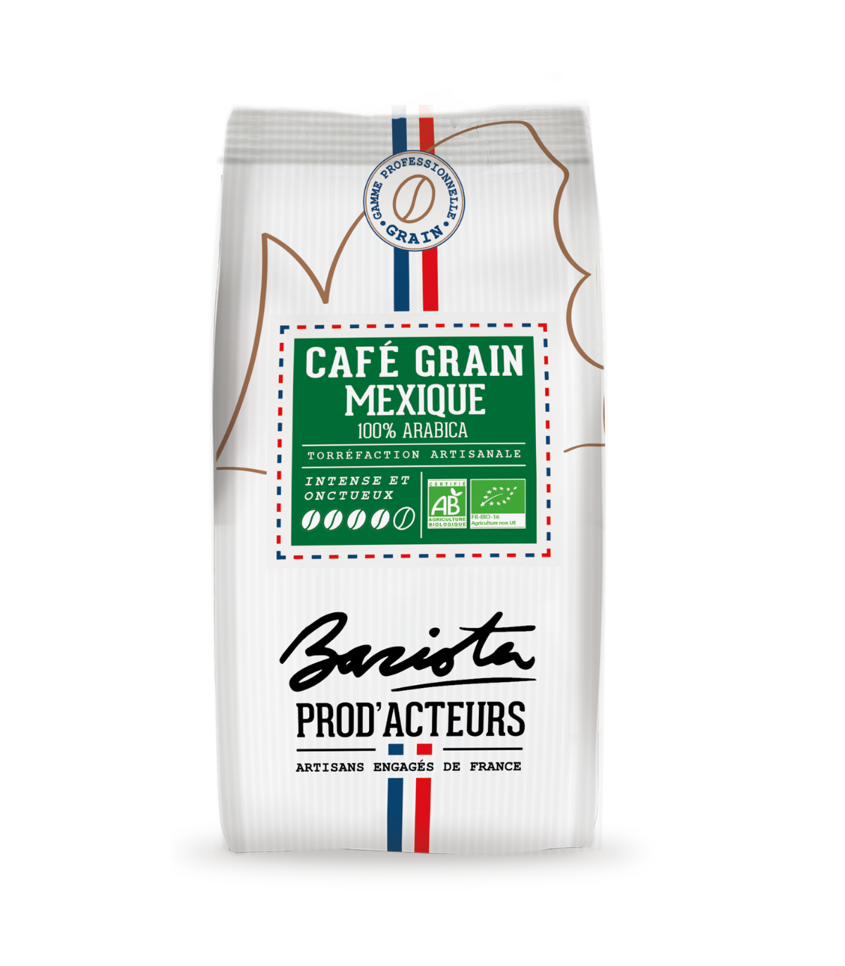 Café Mexique Bio — Chiapas 100% Arabica en Grains