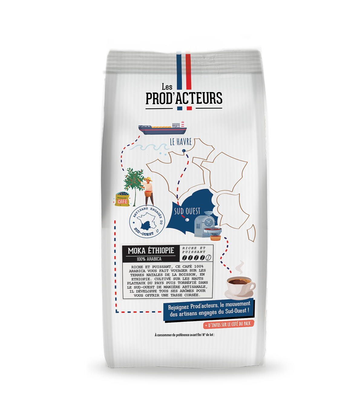 Café Moka  Éthiopie Bio — 100% Arabica Hauts Plateaux