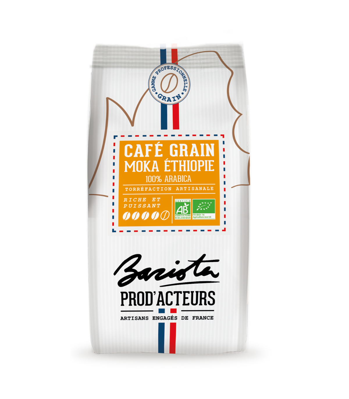 Café Moka  Éthiopie Bio — 100% Arabica Hauts Plateaux