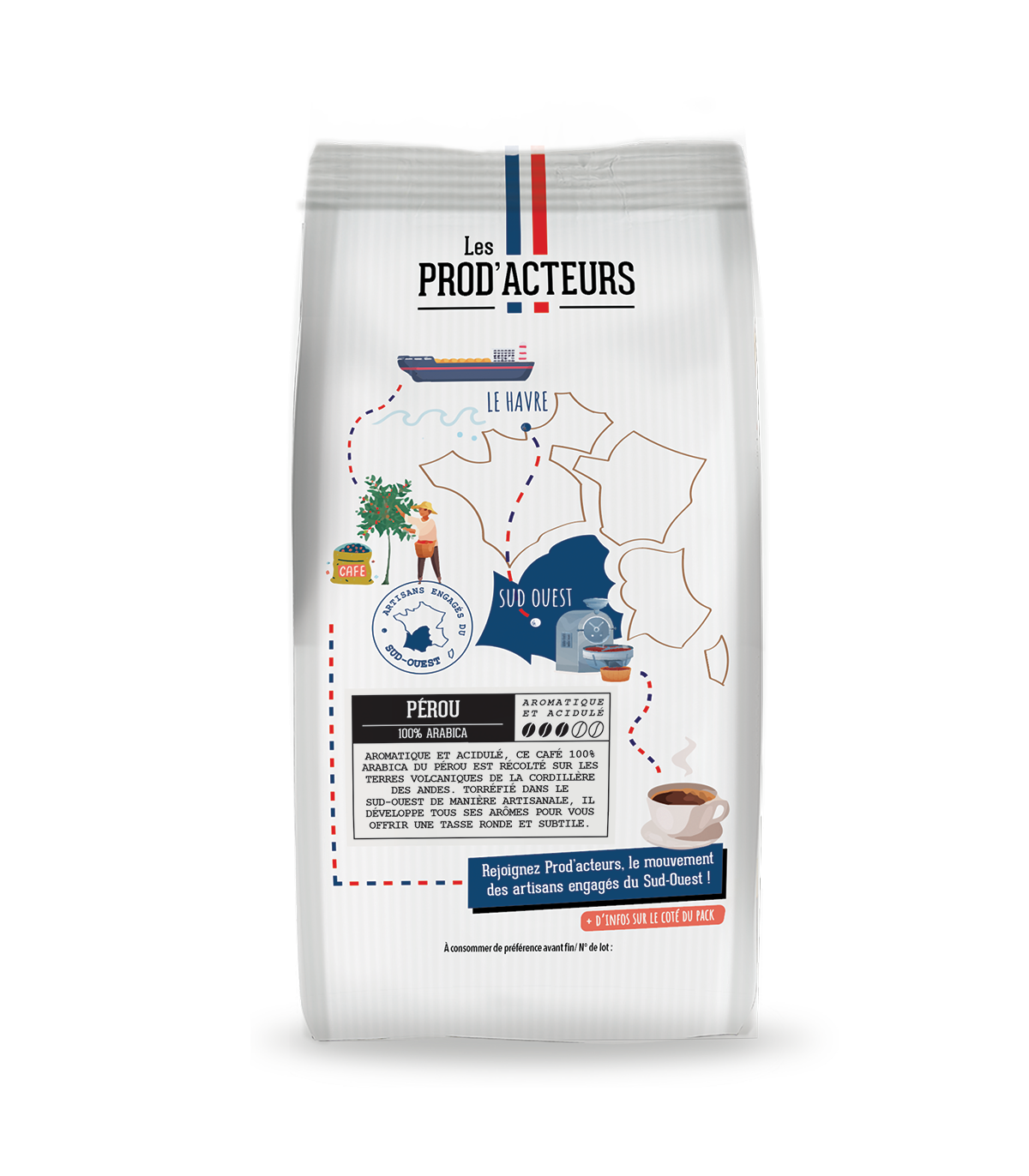 Café Pérou Bio 100% Arabica — Grains des Andes